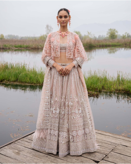 Buy Exclusive Wedding Special Pink Color Georgette Shimmer Dori Work Lehenga  With Satin Silk Blouse and Organza Matching Dupatta for Women Online in  India - Etsy